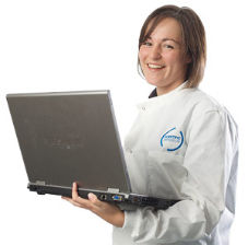 SSL consultant with laptop