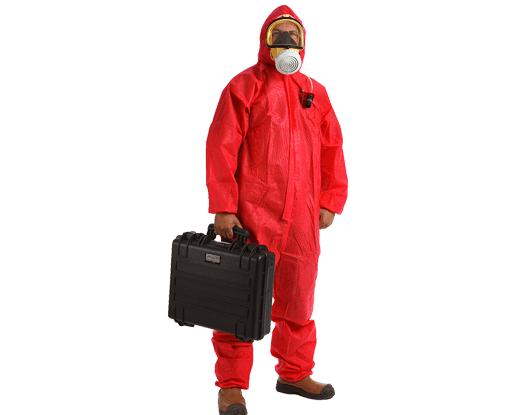 Asbestos removal operative and personal monitor