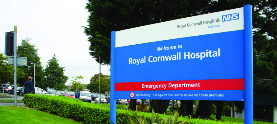 Royal Cornwall Hospital Sign