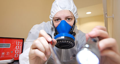 Asbestos Surveyor in PPE