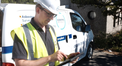 Image of legionella consultant at work