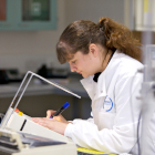 Environmental Consultant analysing a sample