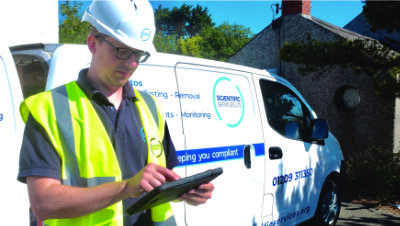 Asbestos Surveyor and Van